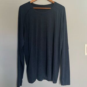 Lululemon Metal Vent Tech Long Sleeve Shirt Mineral Blue Navy Size XXL